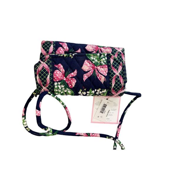 Vera Bradley Crossbody Wallet New Breast Cancer Awareness Floral - Picture 1 of 9